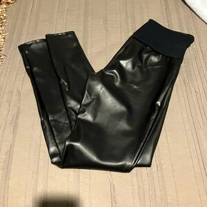 Assets faux leather leggings.